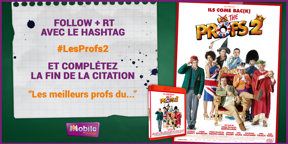 Follow + RT et trouvez la fin de la citation pour gagner un coffret DVD ! 🎒🎓📔✏📏 #LesProfs2