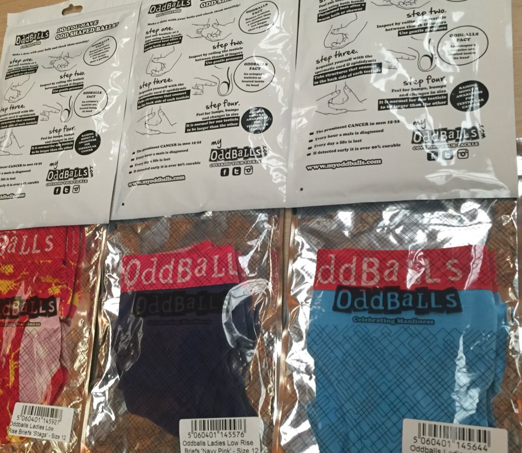 All our new packaging now has the <a href="/OddballsFDN/">The OddBalls Foundation</a> check yourself guide on the back! - no excuse lads! #myoddballs