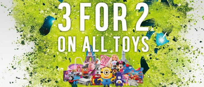 3 for 2 toy sale
