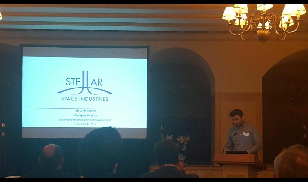 #stellarspaceind presenting @horizon2020space in brussel.