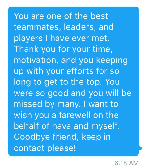 Tier100God's tweet photo. @MarvFree Farewell buddy. The community will miss you!! #RIPFREE https://t.co/ly5mCwLyN3