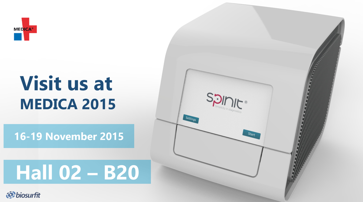 biosurfit's tweet photo. Counting down mode on! 
Save the date and visit us in @MEDICATradeFair next week! 
#simplicityindiagnostics https://t.co/RzOSNCEPNo