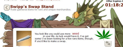 SwippitySwooty's tweet photo. I don't trade leaves! >:( https://t.co/3MEvFZdyhD