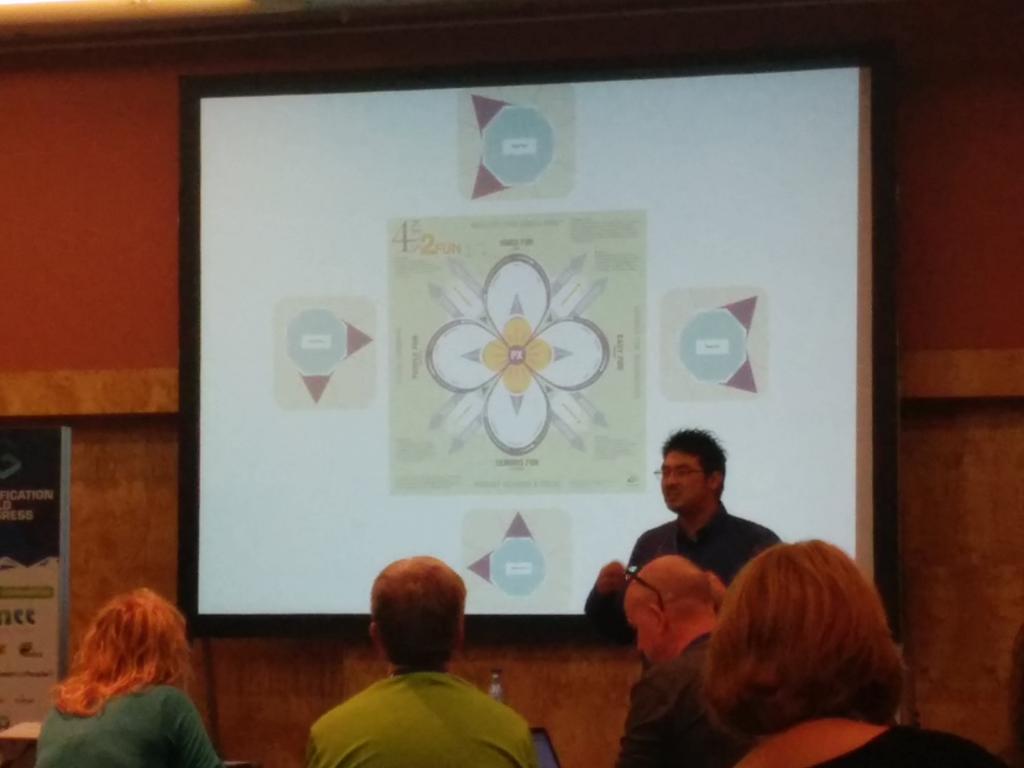 SebastianHoos's tweet photo. 4*2=8 or #4keys2fun equals #Octalysis . @yukaichou shows how they fit together. Interesting! @NicoleLazzaro #GWC15 https://t.co/bnIv5JHJ5T
