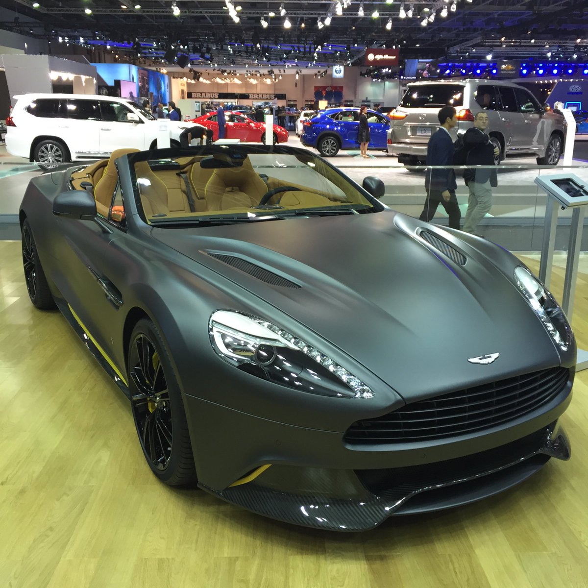 astonmartin's tweet photo. Here's a taste of the bespoke beauty on display across the Aston Martin line up at #DubaiMotorShow https://t.co/VjJRWt9Nq3