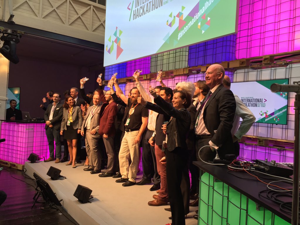#InternationalHackathon - And the winners are : behaviosec, snapcheck, datasine, heuritech, logmote, saldo