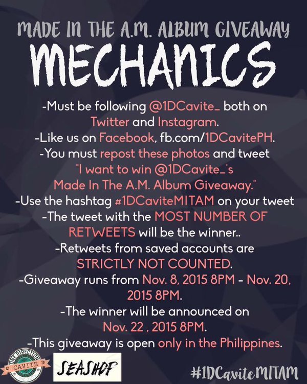 HESonlyproperty's tweet photo. I want to win @1DCavite_ 's MADE IN THE AM Album Giveaway

#1DCaviteMITAM https://t.co/JPVJiUkAws