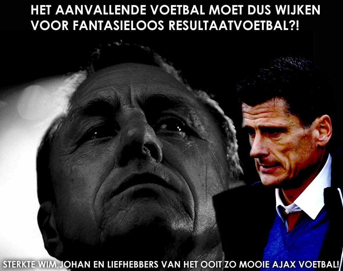 Ventos's tweet image. #Ajax #Voetbalvisie #Aanvallen #Creativiteit #DrukNaarVoren #lef ipv #Fantasieloos #Angstig #Resultaatvoetbal