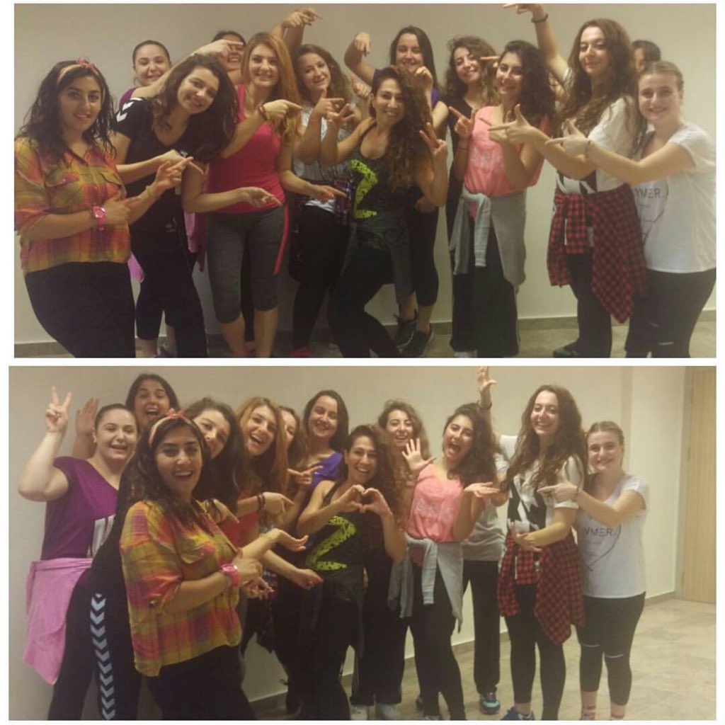 Beyza Öztürkle Zumba derslerimiz başladı 😆👍🏻