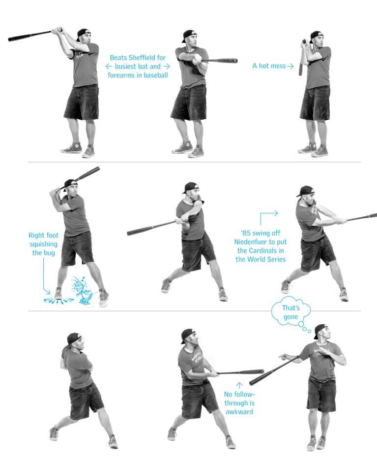 Happy bday to Jack Clark. Biggest backswing for zero follow thru. 