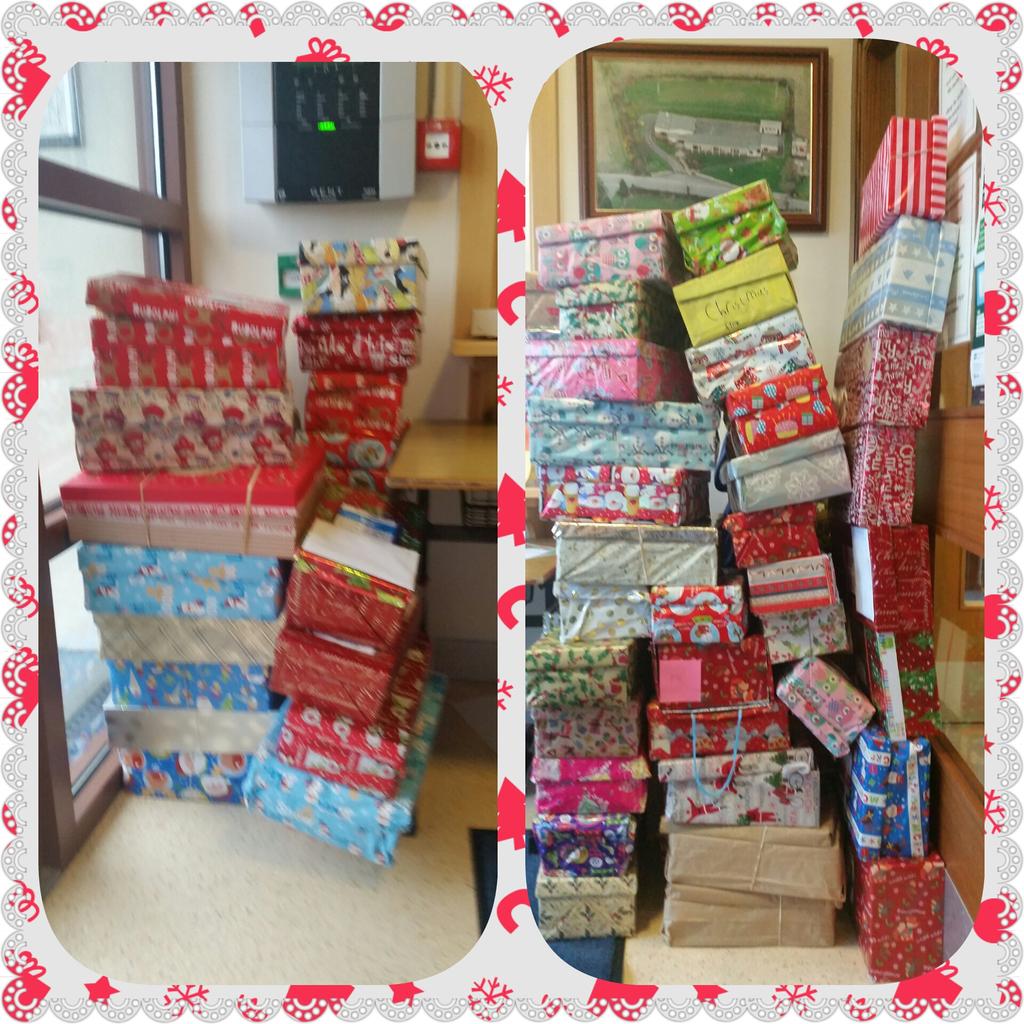 stcolmansps's tweet photo. Over 75 parcels making their way to @Roadofhope44 hopefully 75 happy children at Christmas #communityschool https://t.co/CEzi4sIxk0