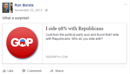 jacobkornbluh's tweet photo. Shocking: Bibi's newly appointed chief spokesman Ran Baratz = a Republican #FBgate https://t.co/z5qtipPbvu