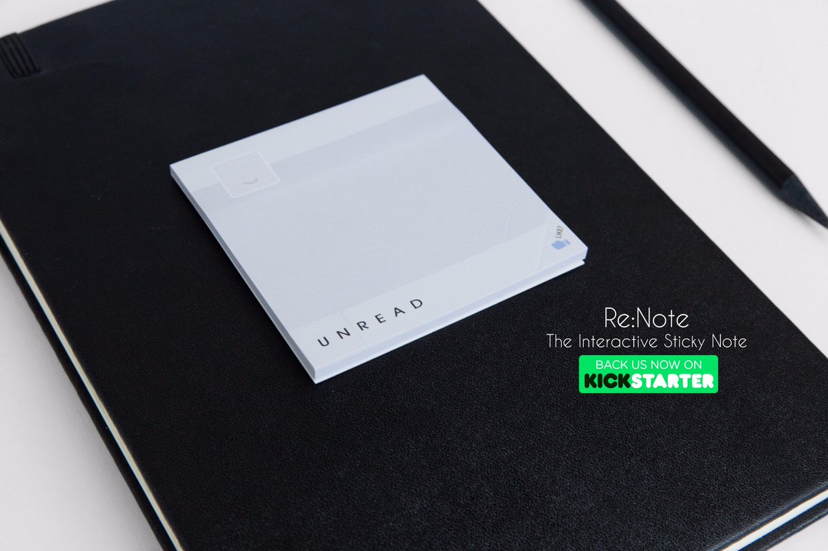 Interactive Sticky Notes!  Support our Kickstarter campaign at bit.ly/re-note
