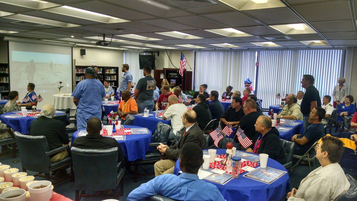 BDS_Supt's tweet photo. Haney Technical Ctr recognizes all military veterans now students - 5th Annual Veteran's Luncheon #BDSFamily https://t.co/vwTzegMjgd