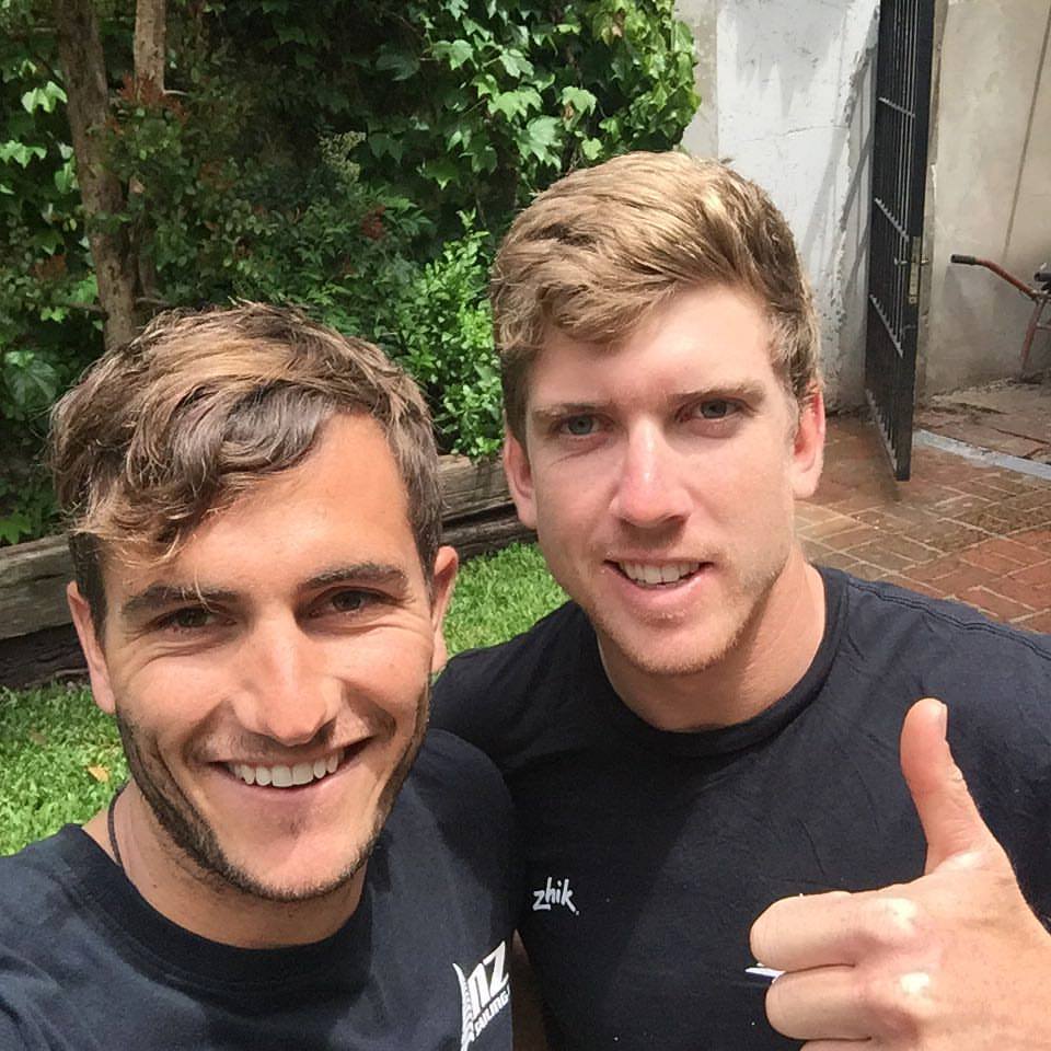 EmiratesTeamNZ's tweet image. The highest honour in sailing awarded to @peteburling and @BlairTuke the ISAF World Sailor of the Year 2015!