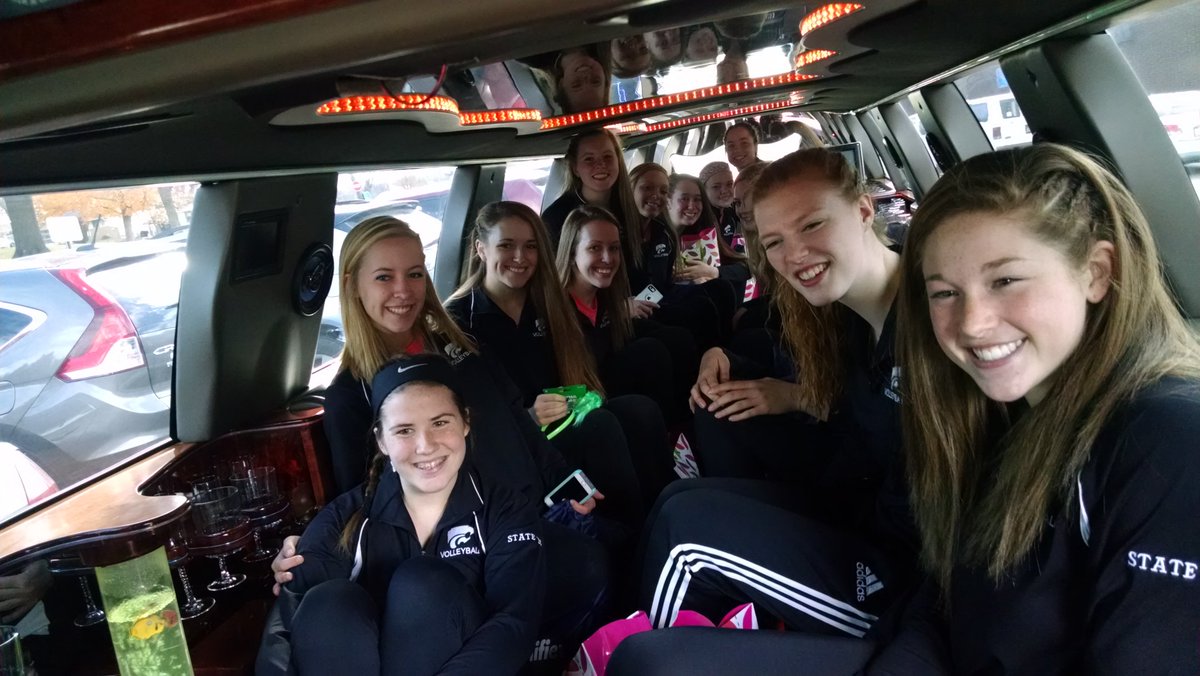 CRKennedyHigh's tweet photo. Cougar @Vballmonkey  is Off To State! #ToTheCell #RideinStyle #NoTheSchoolDidNotPayForThat #BeatCedarFalls #GoCougs https://t.co/6XtxkUKM1U