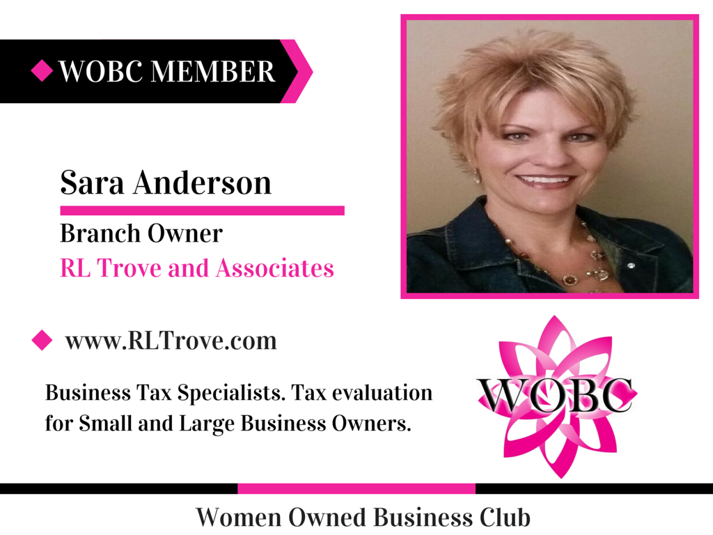 womanownedclub's tweet image. Sara Anderson - Branch Owner - RL Trove and Associates  bit.ly/1Hq4zLR  #wobcmember  @IntangibleSpec