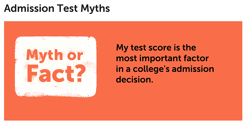 CollegeEssayGuy's tweet photo. Do you know these admission test myths? https://t.co/yJFofCYuZ5 via @MyBigFuture https://t.co/MZz3UlYAIM