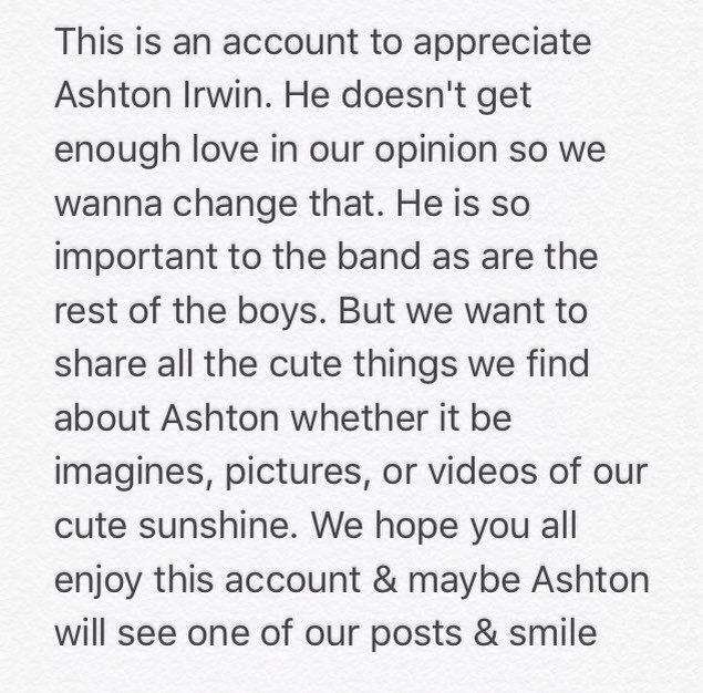 irwinstate's tweet photo. We love Ashton Fletcher Irwin💞 https://t.co/jhk0uVWQSc