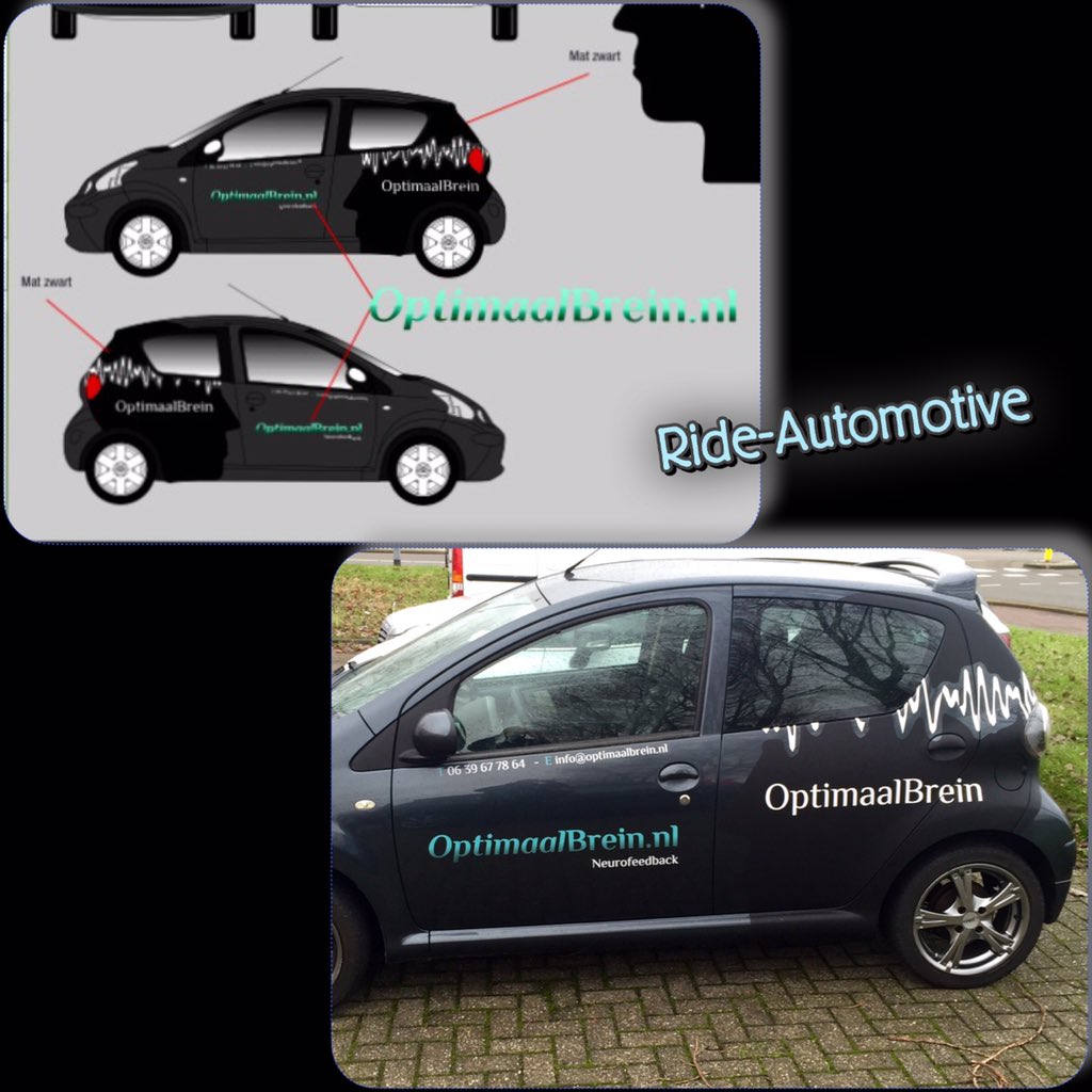 Ook voor #Autobelettering kunt u bij ons terecht. 
Zojuist afgeleverd:
Van tekening naar eindresultaat