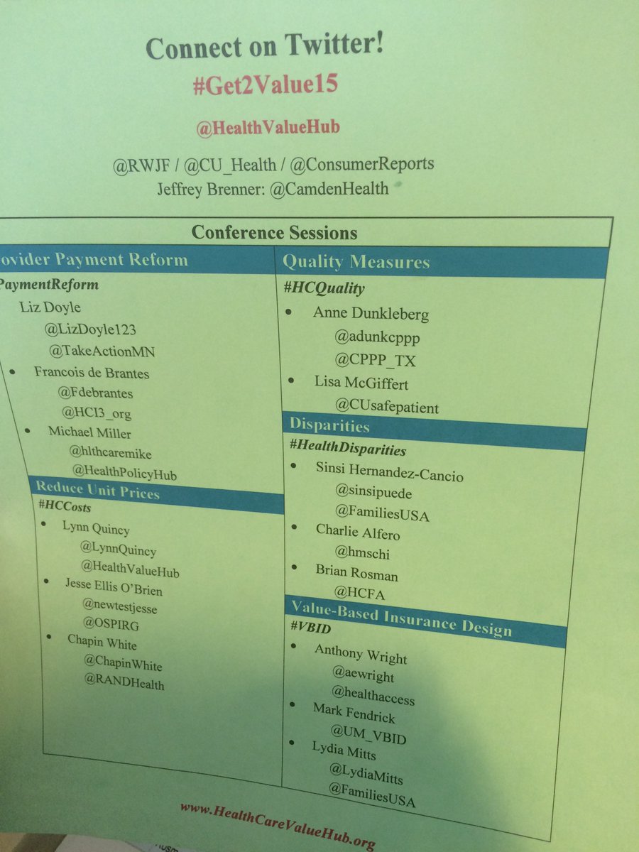 KYCara's tweet photo. Ah ha! Great presentation at #Get2Value15 @rospenz - your Twitter account flew under the radar of @HealthValueHub https://t.co/nPjK0fWXNW