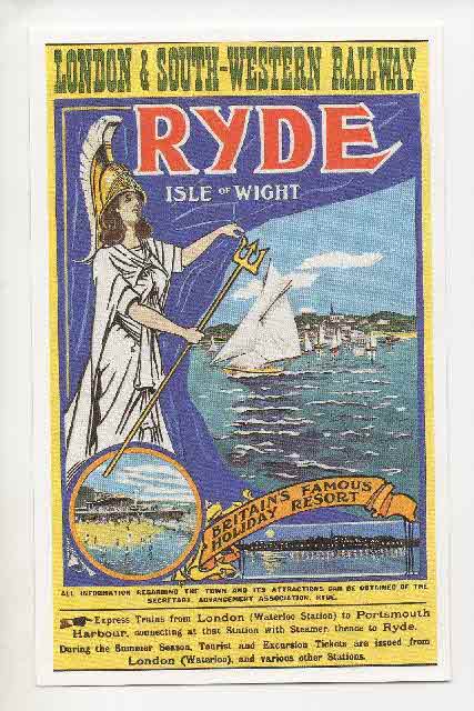 RydeAbide's tweet photo. Bet this advertising campaign brought a few over in the early 1900's #ShouldDoItAgain @VisitIOW @LovesSW_Trains ;-) https://t.co/XaW714KcO4