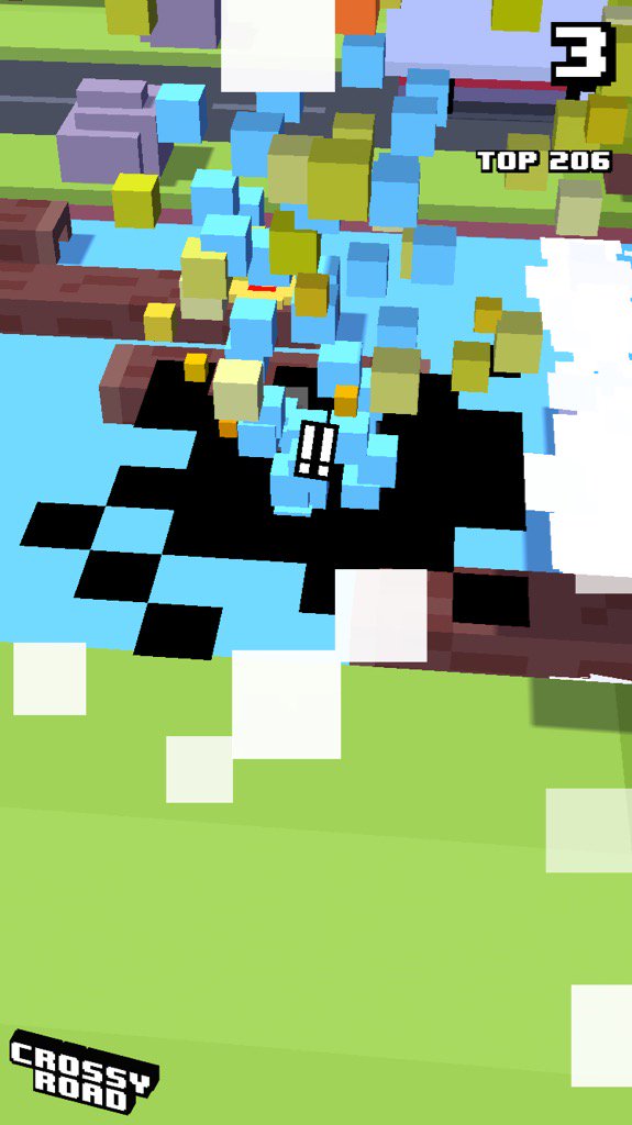 rcb2505's tweet image. 3 on #crossyroad. My top is 206.b crossyroad.com