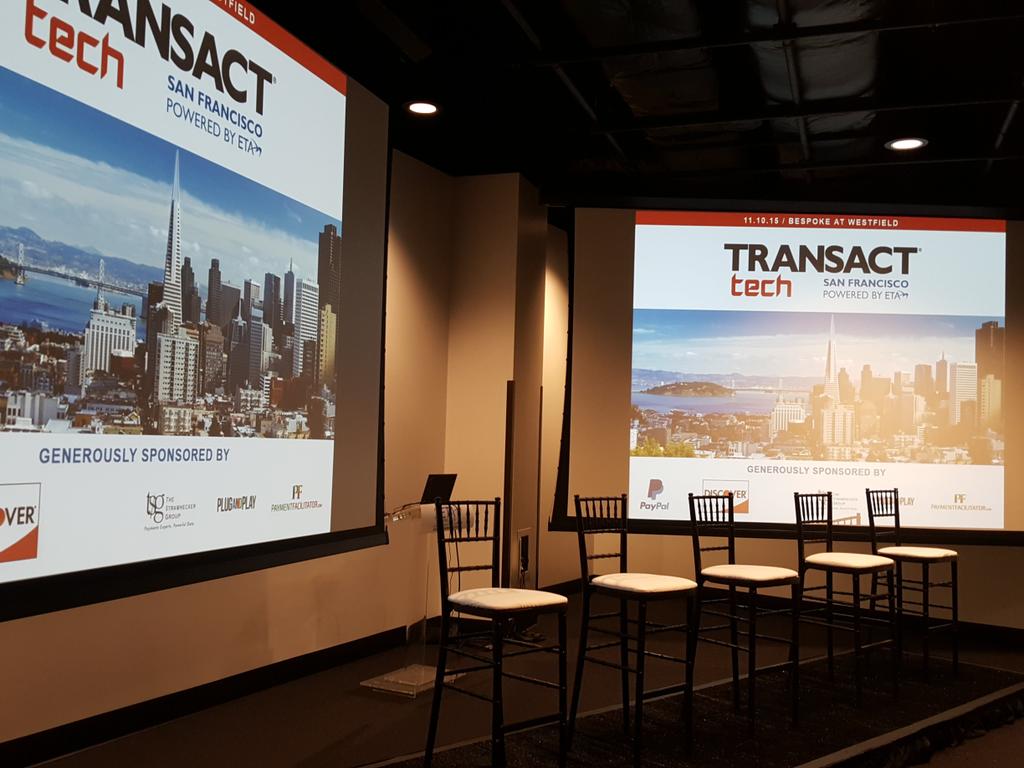 joxman's tweet photo. Set up for #TransactTech San Francisco - great day to network and learn about #payments https://t.co/mYoqhQX4lZ https://t.co/sLcH2TA5Ki