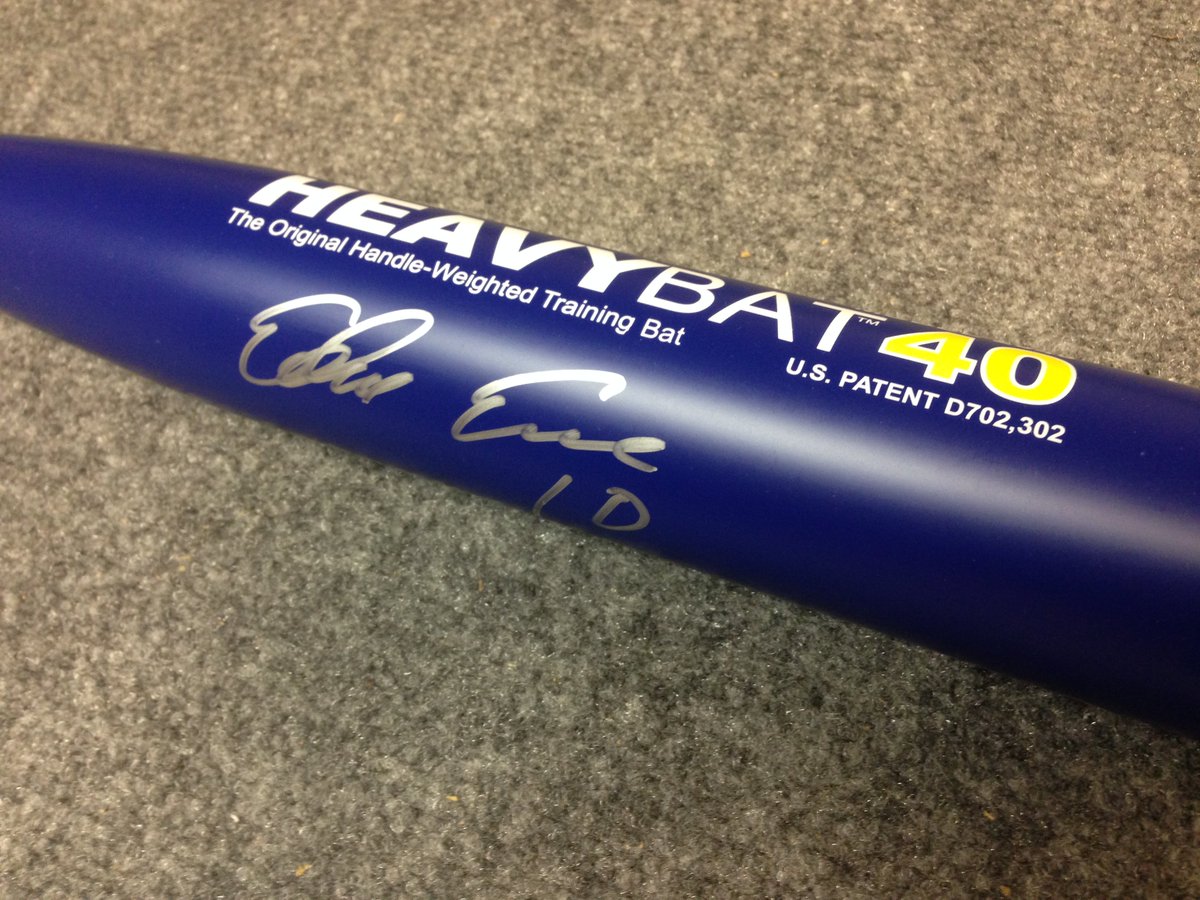 WIN this signed <a href="/Encadwin/">Edwin Encarnacion</a> bat! 1) Retweet this post AND 2) Follow <a href="/HeavySwing/">HeavySwing</a> 2 be entered. Contest runs 'til Friday