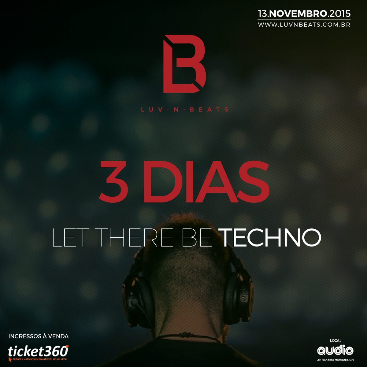 luvNbeats's tweet photo. Faltam 3 dias pra #LuvSP! E atenção: o 2º lote esgota nesta quinta! Antecipe-se: https://t.co/NQnlzMWEb7 https://t.co/BeiMRJaUyF