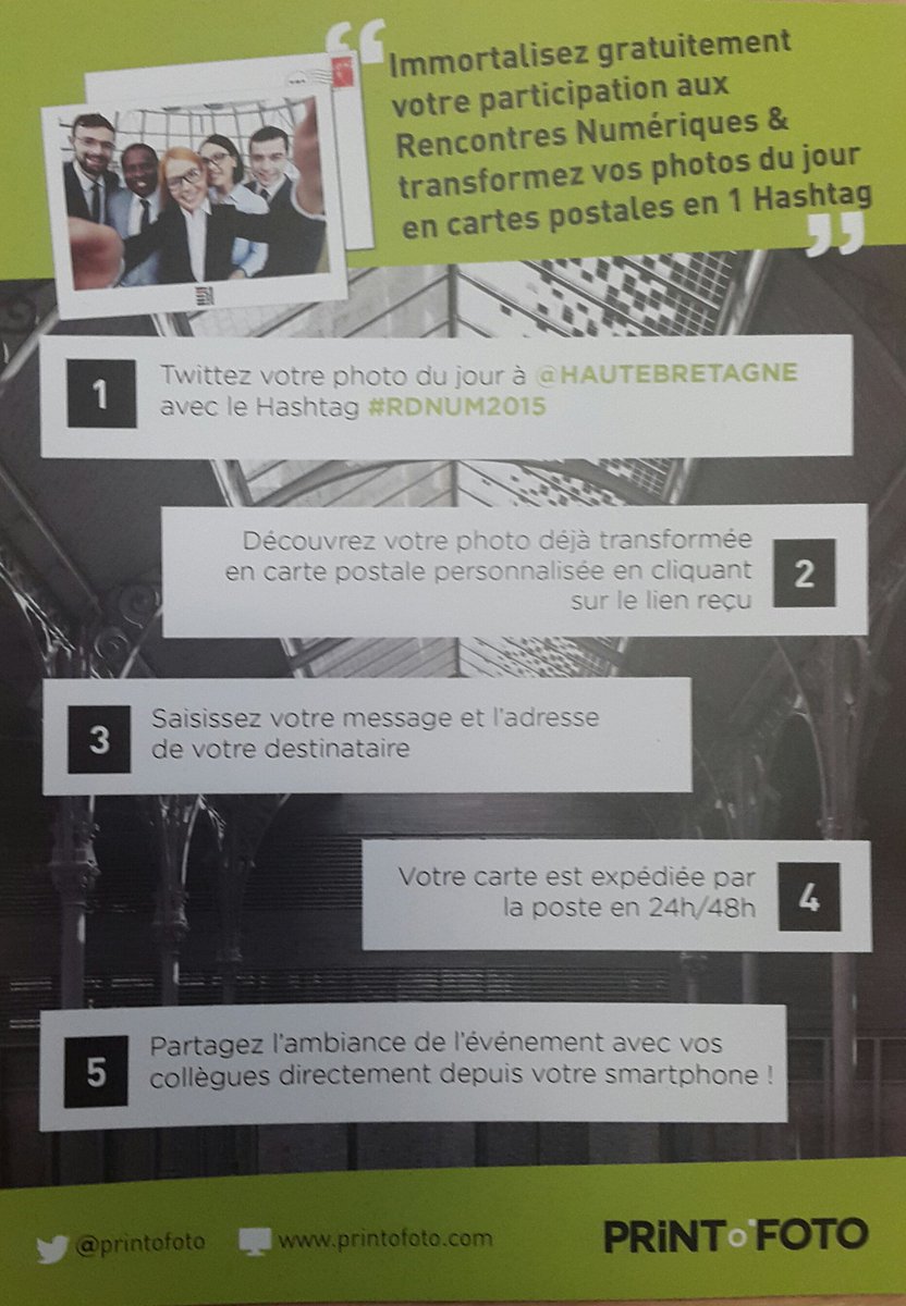 ebeaugrand's tweet photo. Retrouvez @Printofoto le 17/11 aux #RDNUM2015 avec @Hautebretagne et immortalisez votre participation https://t.co/h4LpdQ1pZw