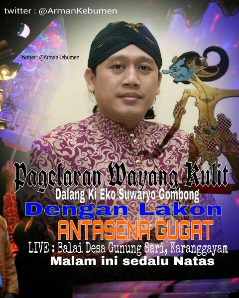 Monggo sing bade nonton wayang dalang Eko ||  <a href="/GombongUpdate/">Gombong Update</a> <a href="/0709Kodim/">Kodim 0709/Kebumen</a> @KebumenSatu