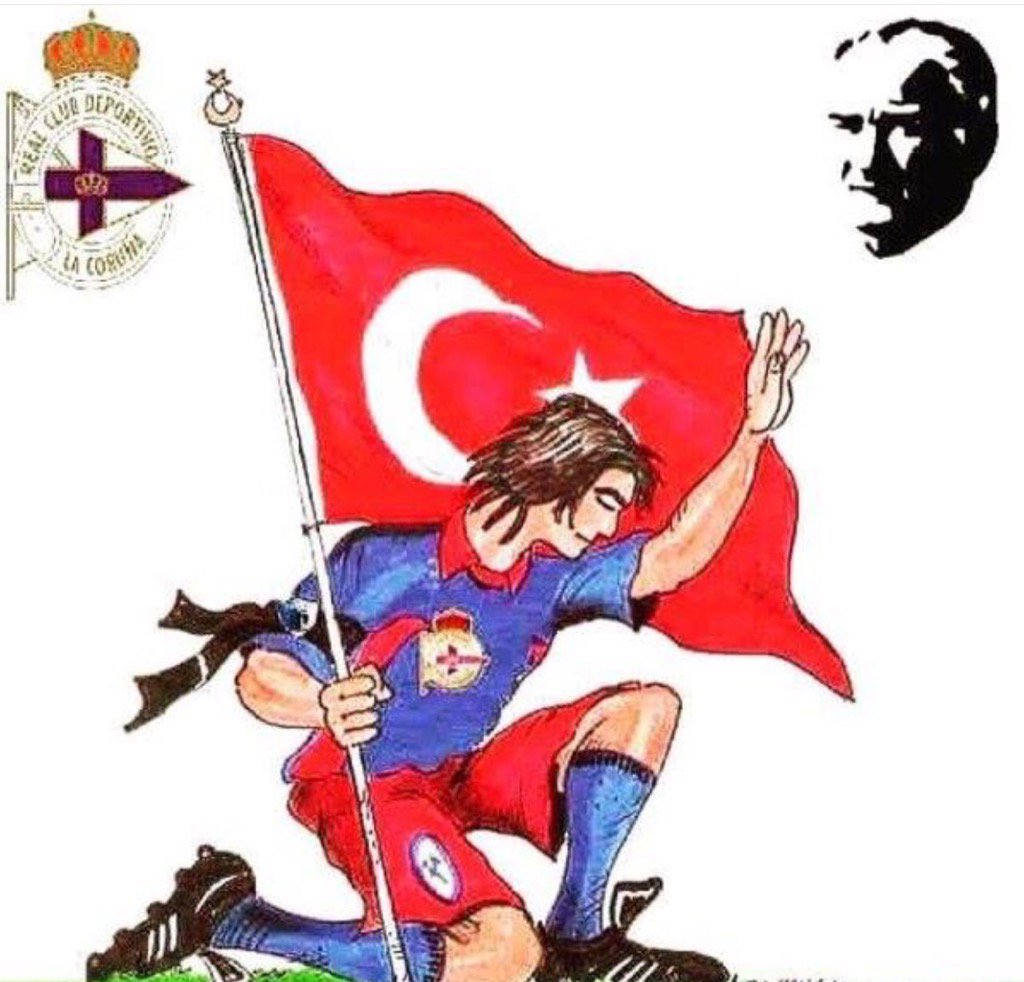Deportivo La Coruna'nın 10 Kasım ve Atatürk paylaşımı. #Teşekkürler