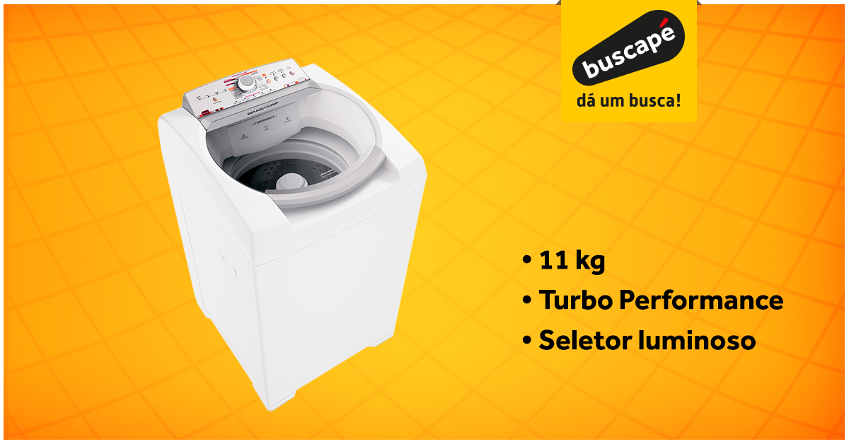 Buscape's tweet photo. Com a lavadora Brastemp Ative! 11kg, você lava suas roupas do dia-a-dia com praticidade https://t.co/Squhur8Q1g https://t.co/EktKvnzEjV