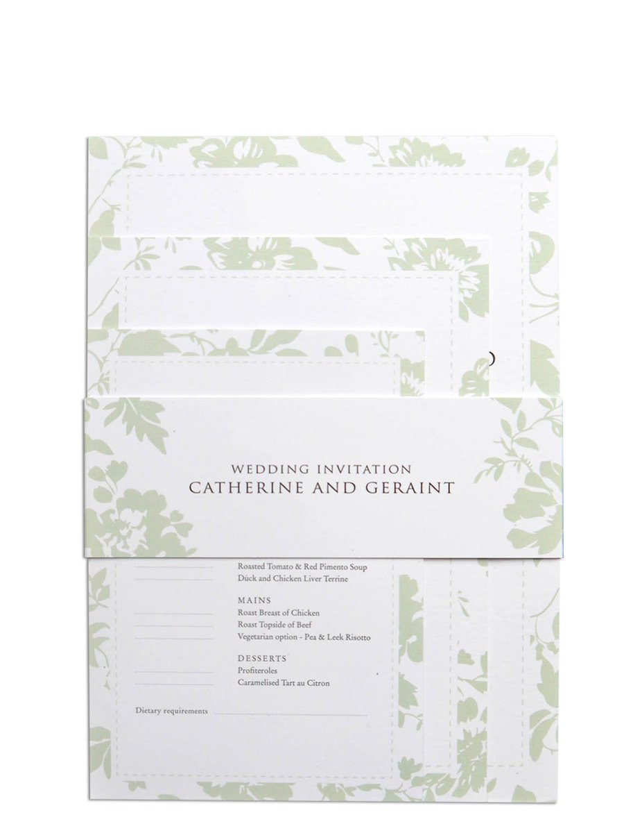 Figtreeinv's tweet photo. 'Daisy' range invitation pack, shown here in sage green. Also available in 70+ colours. https://t.co/zdUQmzqJNk https://t.co/FhXeOHabxP