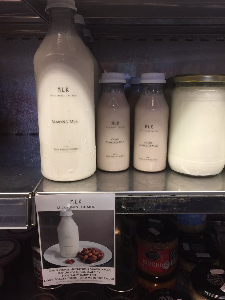 bcsfarmshop's tweet photo. #MLK without the moo. Activated raw almond milk in the shop. https://t.co/N9ARtH1Jgh