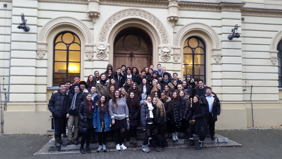 <a href="/JFSSchool/">JFS School</a> beginning their <a href="/JRootsTours/">JRoots</a> journey in Nozyk synagogue, last remaining shul in Warsaw #theywerehereb4