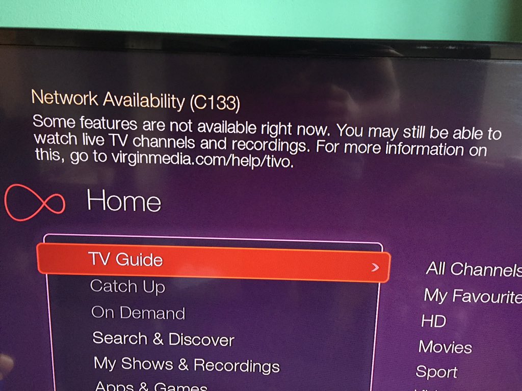 dvirabi's tweet photo. @virginmedia broadband is better. 👍🏽😁 #tivo is still on the blink. Run diag online and reset. Any bright ideas? https://t.co/WzsKtYh3u9