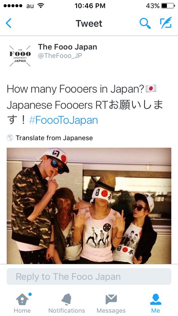 TheFooo_JP's tweet photo. @KatiaMosally @thefooomusic How many Japanese Foooers we need for #FoooToJapan ?? I know more, right? 🇯🇵💪🏼 https://t.co/kEHY5YUT88