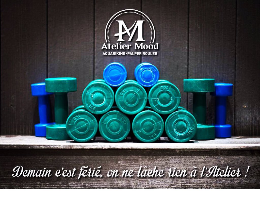 AtelierMood's tweet photo. Demain @AtelierMood est ouvert de 10h à 17h ! #sport #healthy #motivation #aquabike #aquabiking #palperrouler #paris https://t.co/kIwzDFrdfA