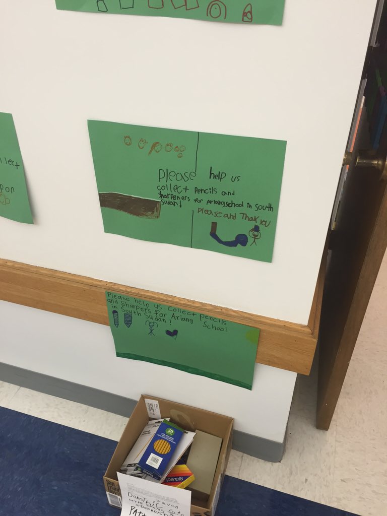 MrsBurdenSL's tweet photo. Our super citizens of @syracuselatin are collecting so many pencils for #ariangschool @groundup193 @SyracuseSchools https://t.co/8yQ4tTWxUs