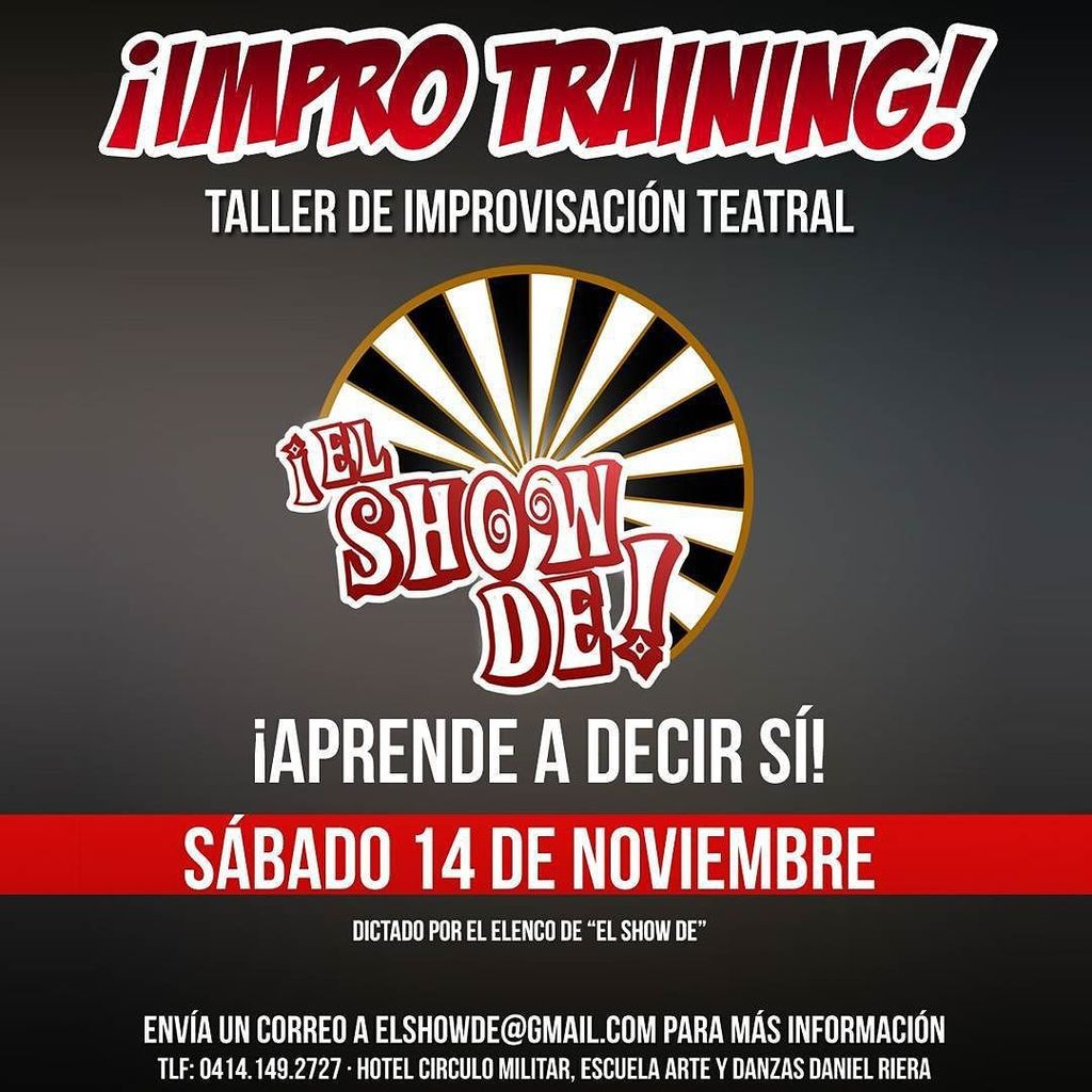 El_ShowDe's tweet photo. ¡ESTE SÁBADO! Explora todos los beneficios que la improvisación teatral tiene para ti en e… https://t.co/5OX2jr5oZr https://t.co/c4oM2gHwbb