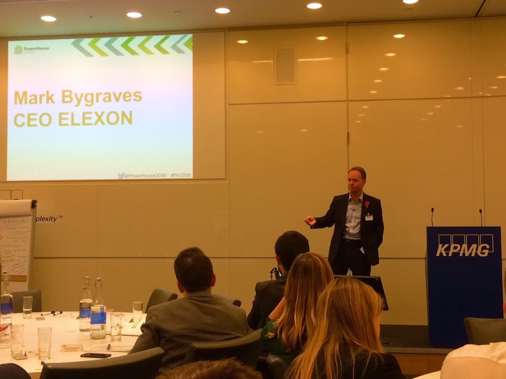 Powerhouse2030's tweet photo. Mark Bygraves @ELEXONUK  hosts the afternoon session at #ph2030 https://t.co/lY1ZMAkB1x