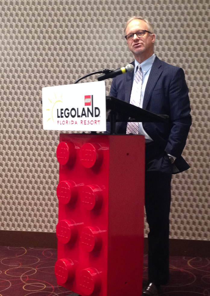 FLPolyU's tweet photo. Guess where #FLPolyU's President is. Hint: Check out the podium! @firstlegoleague @whchamber https://t.co/YhXE5JbigC
