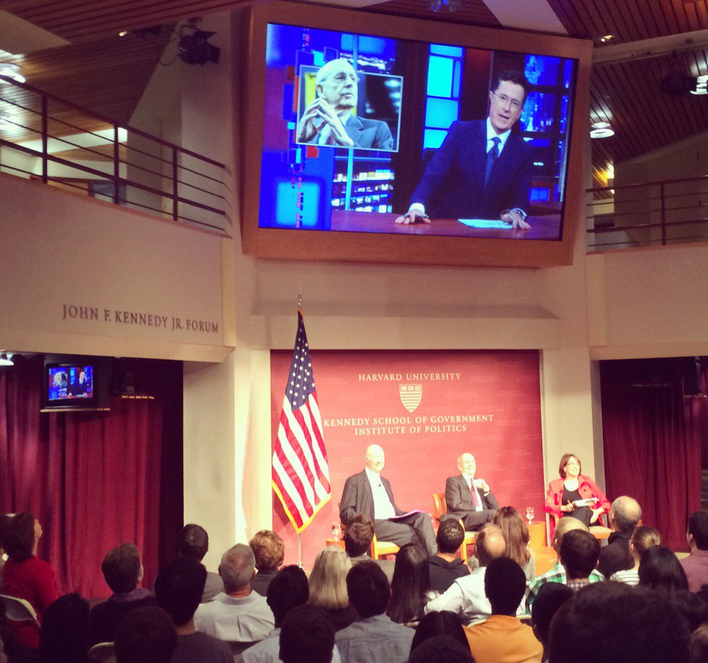 mwindle's tweet image. Hey @StephenAtHome we showed Justice Breyer your past clip introducing him to viewers.  He's all smiles here!