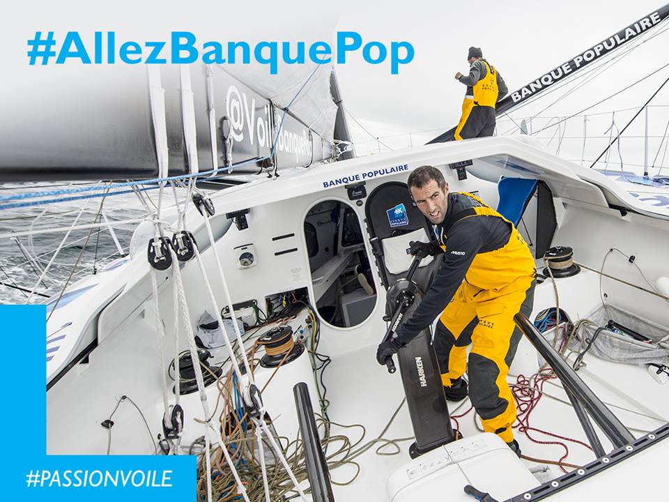 mustoclothing's tweet photo. #TJV2015 LATEST: After 16 days of sailing for 5300 miles @VoileBanquePop take on the final straight! #AllezBanquePop https://t.co/PC3Ded1jYN