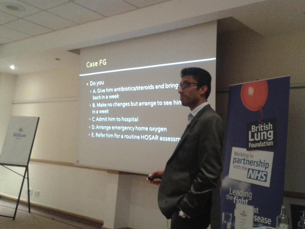 BatemanBethany's tweet photo. Jay Suntharalingam is asking our #BLFProfessionals to think about oxygen case studies. @lunguk https://t.co/c35KljyItj