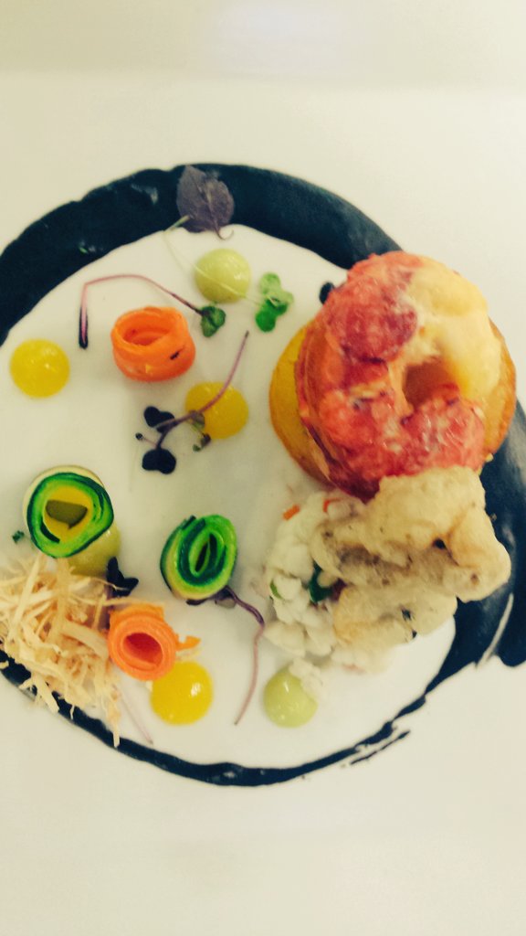 chefaaron1's tweet photo. Best of Sea Dish - duck fat fried potato coins poached lobster tail halibut ceviche oyster tempura #seafood #chefs https://t.co/zQDwXqgDZq