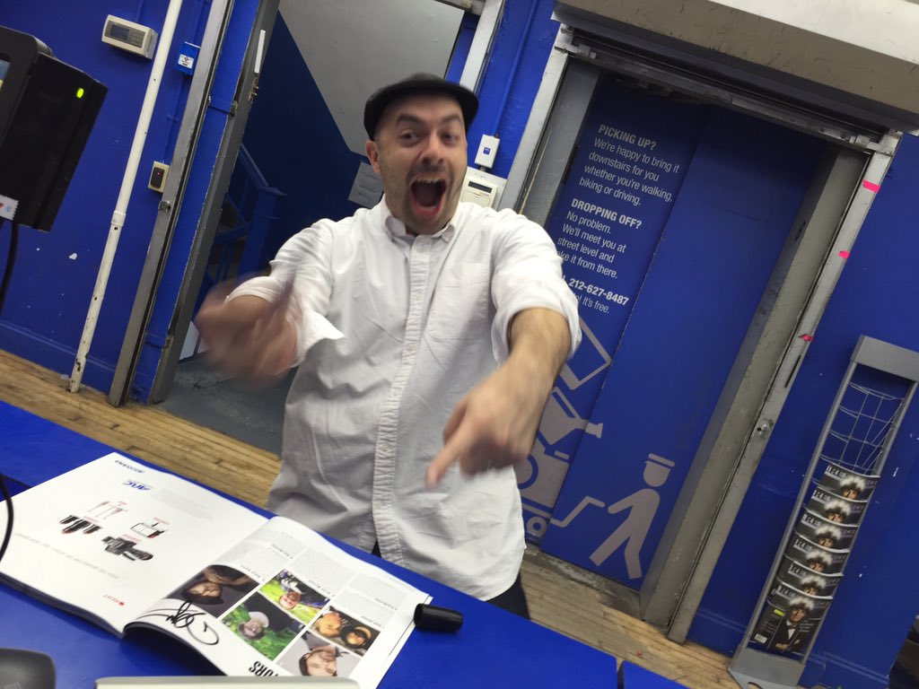 My reaction when I got recognized in <a href="/adorama/">Adorama #CreateNoMatterWhat</a> for my @ResourceMag bio. First autograph! #15secondsoffamebaby!