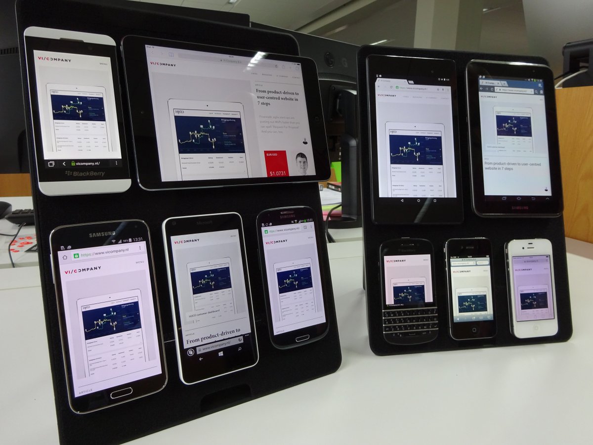 Our developers love this new test station with Browsersync software. (browsersync.io) Want to try? #odl
